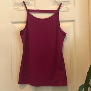 S nike dri-fit pink/maroon workout tank